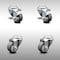 Service Caster 3 Inch SS Thermoplastic Rubber Wheel Swivel Bolt Hole Caster Set with 2 Brake SCC-SSBH20S314-TPRB-2-TLB-2 - alternate 1
